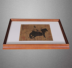 新野书画装裱配框服务案例